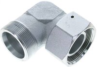 Kolanko hydrauliczne 90 st., nastawne, gwintowane, uszczelnienie stożkowe 38 S (M52x2), stal ocynkowana