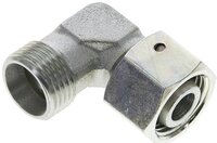 Kolanko hydrauliczne 90 st., nastawne, gwintowane, uszczelnienie stożkowe 12 L (M18x1,5), stal ocynkowana