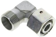 Kolanko hydrauliczne 90 st., nastawne, gwintowane, uszczelnienie stożkowe 12 L (M18x1,5), stal ocynkowana