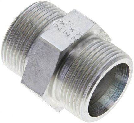 Złączka hydrauliczna prosta, gwintowana 25 S (M36x2), stal ocynkowana