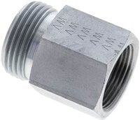 Złączka hydrauliczna prosta, redukcyjna GZ/GW, M 26x1,5-22 L (M30x2), stal ocynkowana