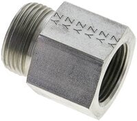 Złączka hydrauliczna prosta, pierścieniowa G 3/4"-22 L (M30x2), stal ocynkowana