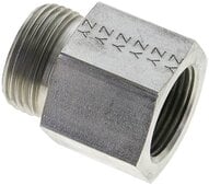 Złączka hydrauliczna prosta, pierścieniowa G 3/4"-22 L (M30x2), stal ocynkowana