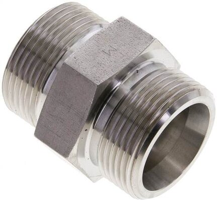 Złączka hydrauliczna prosta, gwintowana 25 S (M36x2), stal nierdzewna