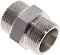 Złączka hydrauliczna prosta, gwintowana 25 S (M36x2), stal nierdzewna