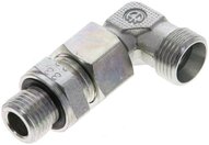Kolanko hydrauliczne 90 st., nastawne, gwint M 16x1,5-12 L (M18x1,5), stal ocynkowana