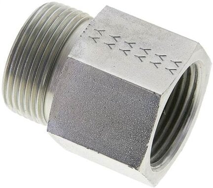 Złączka hydrauliczna prosta, pierścieniowa G 1"-25 S (M36x2), stal ocynkowana
