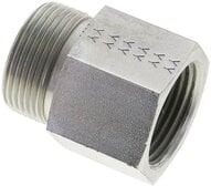 Złączka hydrauliczna prosta, pierścieniowa G 1"-25 S (M36x2), stal ocynkowana