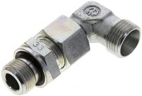 Kolanko hydrauliczne 90 st., nastawne, gwint G 3/8"-12 L (M18x1,5), stal ocynkowana