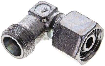 Kolanko hydrauliczne 90 st., nastawne, gwintowane 10 S (M18x1,5), stal ocynkowana