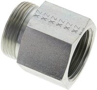 Złączka hydrauliczna prosta, pierścieniowa G 1"-28 L (M36x2), stal ocynkowana