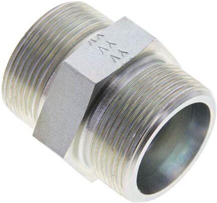 Złączka hydrauliczna prosta, gwintowana 30 S (M42x2), stal ocynkowana