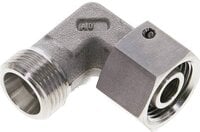 Kolanko hydrauliczne 90 st., nastawne, gwintowane, uszczelnienie stożkowe 12 S (M20x1,5), stal nierdzewna