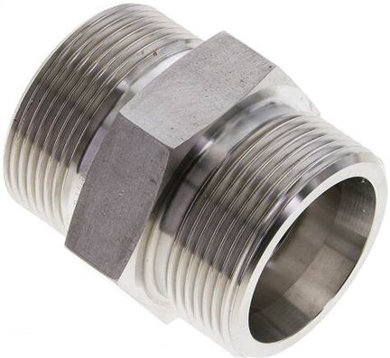 Złączka hydrauliczna prosta, gwintowana 30 S (M42x2), stal nierdzewna