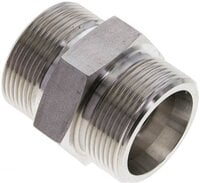 Złączka hydrauliczna prosta, gwintowana 30 S (M42x2), stal nierdzewna