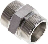 Złączka hydrauliczna prosta, gwintowana 30 S (M42x2), stal nierdzewna