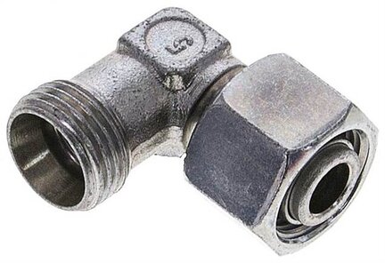 Kolanko hydrauliczne 90 st., nastawne, gwintowane 12 L (M18x1,5), stal ocynkowana
