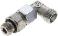 Kolanko hydrauliczne 90 st., nastawne, gwint M 18x1,5-12 S (M20x1,5), stal ocynkowana
