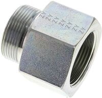 Złączka hydrauliczna prosta, pierścieniowa G 1-1/4"-30 S (M42x2), stal ocynkowana