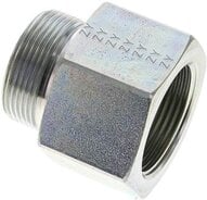 Złączka hydrauliczna prosta, pierścieniowa G 1-1/4"-30 S (M42x2), stal ocynkowana