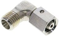 Kolanko hydrauliczne 90 st., nastawne, gwintowane, uszczelnienie stożkowe 6 L (M12x1,5), stal ocynkowana