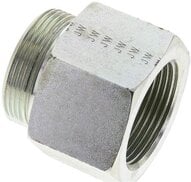 Złączka hydrauliczna prosta, redukcyjna GZ/GW, M 42x2-35 L (M45x2), stal ocynkowana