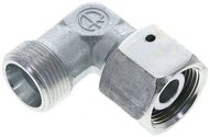 Kolanko hydrauliczne 90 st., nastawne, gwintowane, uszczelnienie stożkowe 14 S (M22x1,5), stal ocynkowana