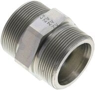 Złączka hydrauliczna prosta, gwintowana 38 S (M52x2), stal ocynkowana