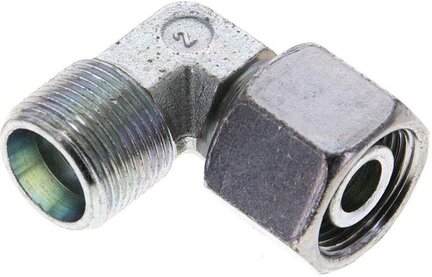 Kolanko hydrauliczne 90 st., nastawne, gwintowane 14 S (M22x1,5), stal ocynkowana