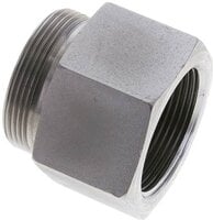 Złączka hydrauliczna prosta, pierścieniowa G 1-1/2"-42 L (M52x2), stal ocynkowana