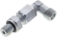 Kolanko hydrauliczne 90 st., nastawne, gwint M 12x1,5-6 S (M14x1,5), stal ocynkowana