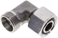 Kolanko hydrauliczne 90 st., nastawne, gwintowane 15 L (M22x1,5), stal nierdzewna