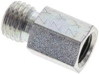 Złączka hydrauliczna prosta, redukcyjna GZ/GW, M 10x1-6 L (M12x1,5), stal ocynkowana