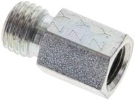 Złączka hydrauliczna prosta, redukcyjna GZ/GW, M 10x1-6 L (M12x1,5), stal ocynkowana