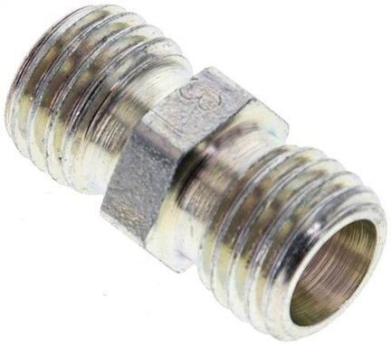 Złączka hydrauliczna prosta, gwintowana 6 L (M12x1,5), stal ocynkowana