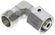 Kolanko hydrauliczne 90 st., nastawne, gwintowane, uszczelnienie stożkowe 8 L (M14x1,5), stal ocynkowana