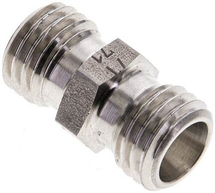 Złączka hydrauliczna prosta, gwintowana 6 L (M12x1,5), stal nierdzewna