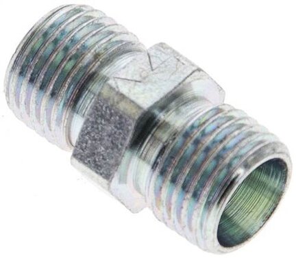 Złączka hydrauliczna prosta, gwintowana 6 LL (M10x1), stal ocynkowana