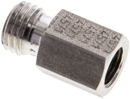 Złączka hydrauliczna prosta, pierścieniowa G 1/8"-6 L (M12x1,5), stal nierdzewna