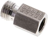 Złączka hydrauliczna prosta, pierścieniowa G 1/8"-6 L (M12x1,5), stal nierdzewna