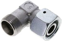 Kolanko hydrauliczne 90 st., nastawne, gwintowane, uszczelnienie stożkowe 16 S (M24x1,5), stal ocynkowana