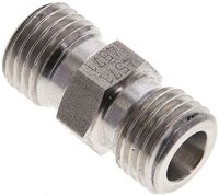 Złączka hydrauliczna prosta, gwintowana 6 S (M14x1,5), stal nierdzewna