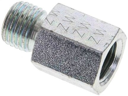 Złączka hydrauliczna prosta, pierścieniowa G 1/4"-6 S (M14x1,5), stal ocynkowana