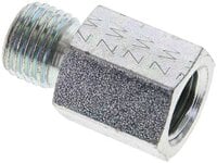 Złączka hydrauliczna prosta, pierścieniowa G 1/4"-6 S (M14x1,5), stal ocynkowana