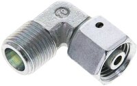 Kolanko hydrauliczne 90 st., nastawne, gwintowane, uszczelnienie stożkowe 8 S (M16x1,5), stal ocynkowana
