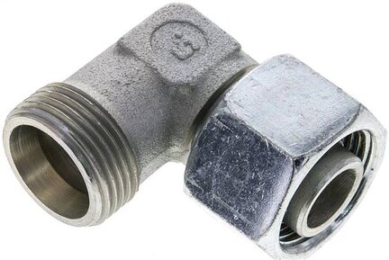 Kolanko hydrauliczne 90 st., nastawne, gwintowane 20 S (M30x2), stal ocynkowana