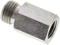 Złączka hydrauliczna prosta, redukcyjna GZ/GW, M 12x1,5-8 L (M14x1,5), stal ocynkowana