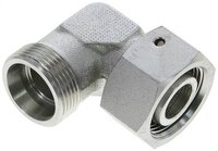 Kolanko hydrauliczne 90 st., nastawne, gwintowane, uszczelnienie stożkowe 18 L (M26x1,5), stal ocynkowana