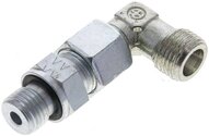 Kolanko hydrauliczne 90 st., nastawne, gwint M 14x1,5-8 S (M16x1,5), stal ocynkowana