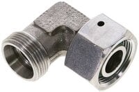 Kolanko hydrauliczne 90 st., nastawne, gwintowane, uszczelnienie stożkowe 18 L (M26x1,5), stal nierdzewna